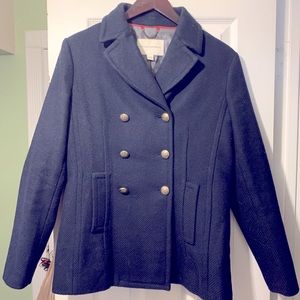 Navy pea coat
